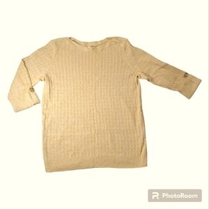 Karen Scott  3/4 Sleeve Sweatshirt Size 1X NWT